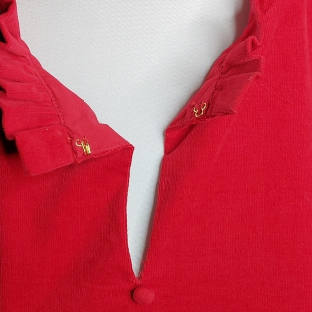 Draper James Red Corduroy Dress - Picture 7 of 12